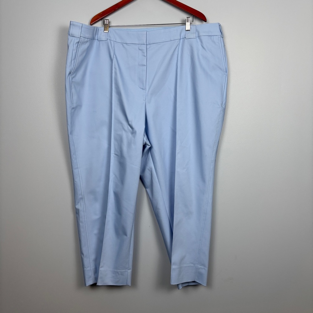 NWT Lane Bryant Women’s Modern Straight Ankle Mid-Rise Sky Blue Size 26
